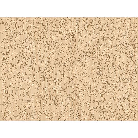 Joe Journeyman NFL Wooden Puzzle